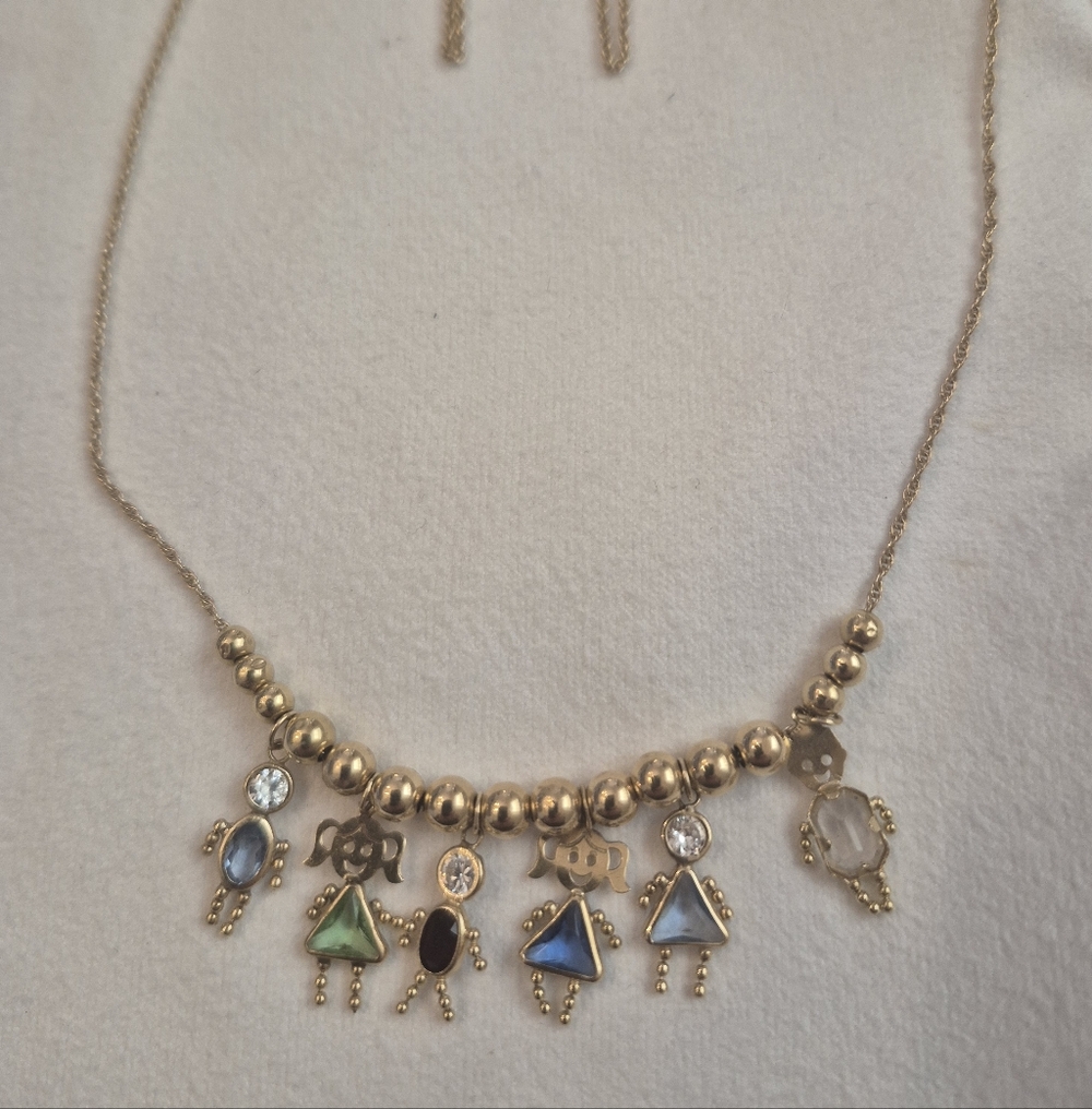 Little ones add a bead vintage necklace